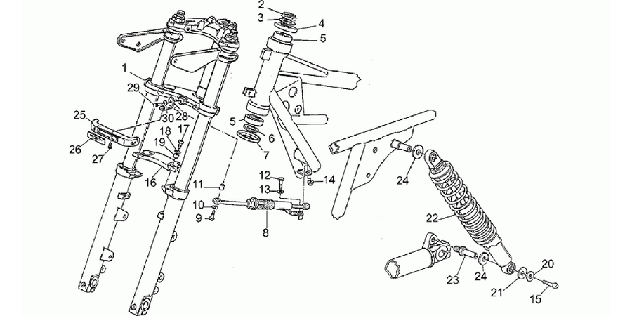 Front/rear shock absorber