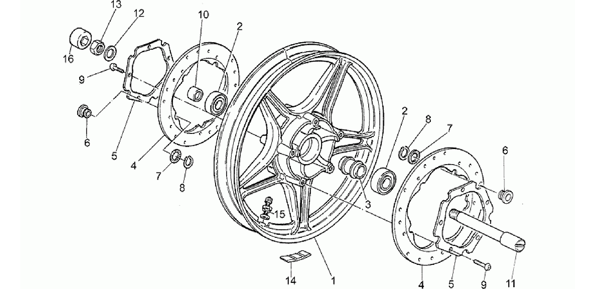Front wheel, alloy