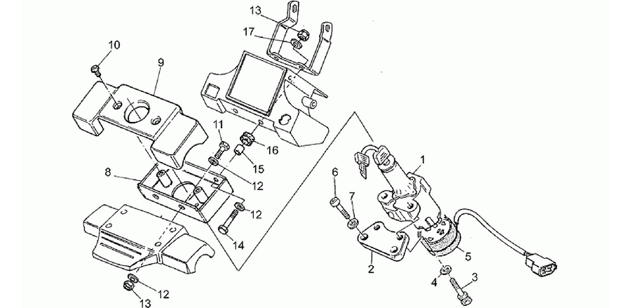 Main switch - steering lock
