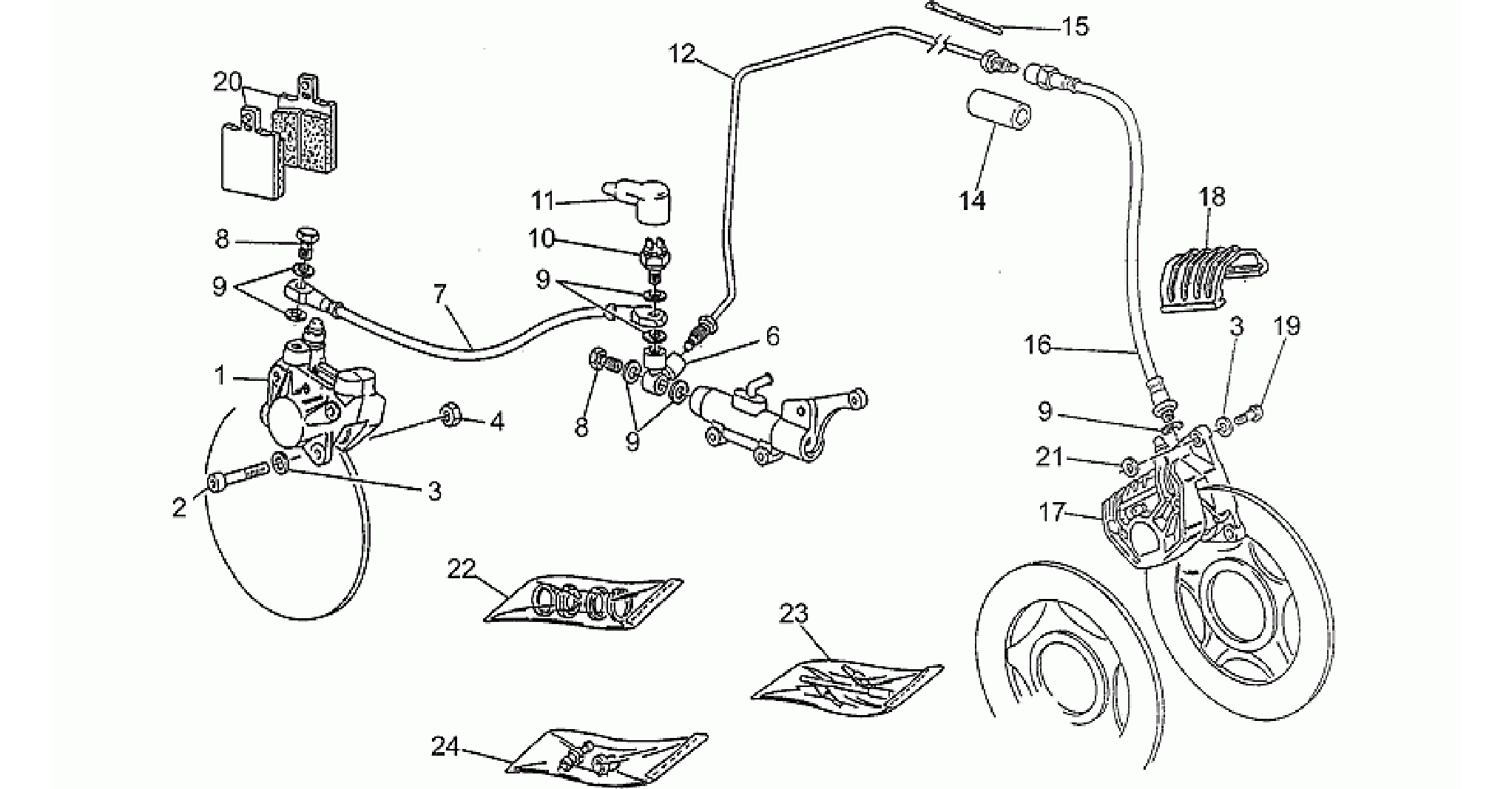 Front/rear brake system