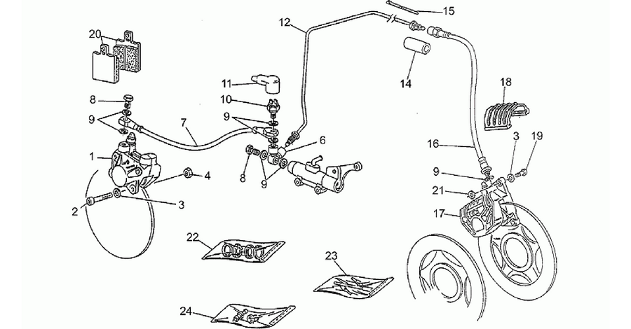 Front/rear brake system