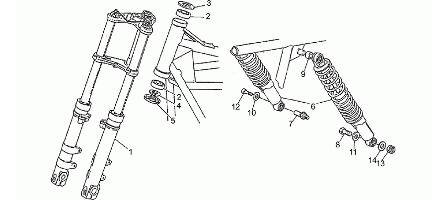 Front/rear shock absorber