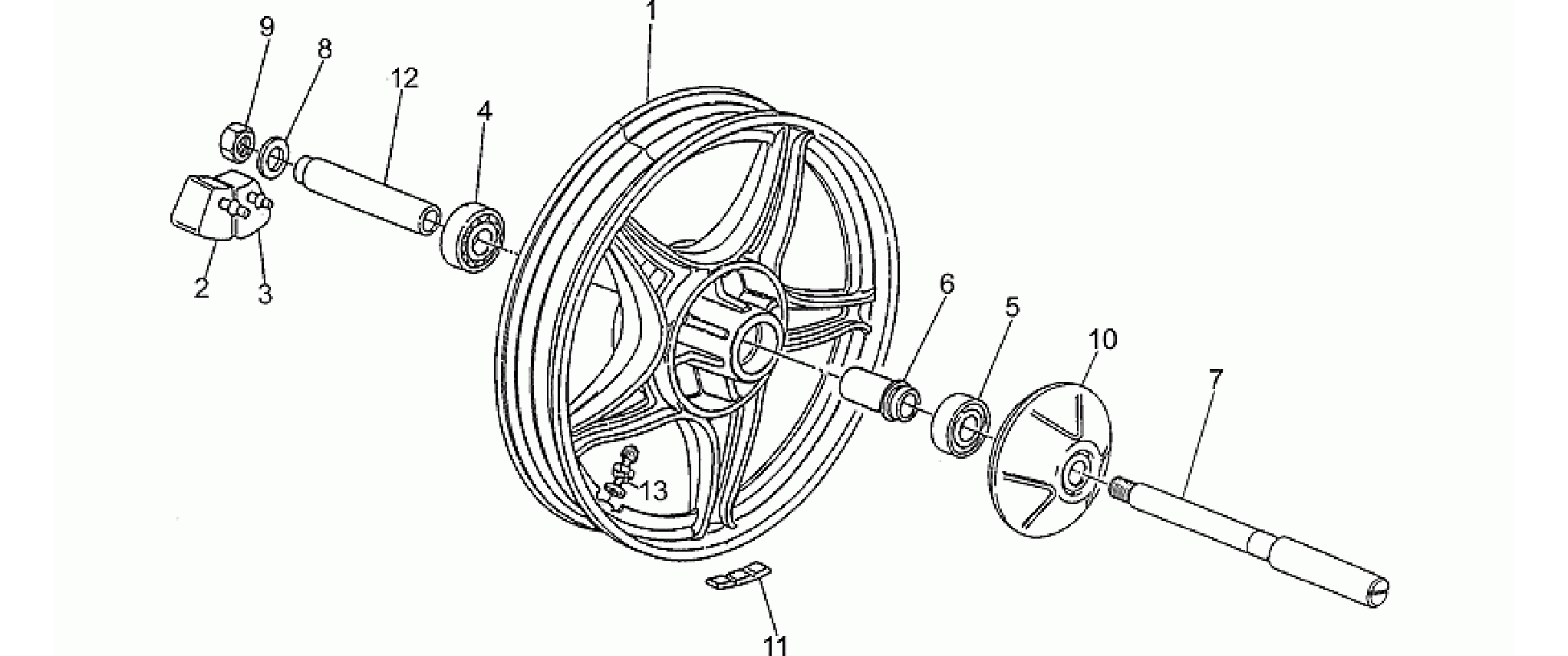 Rear wheel