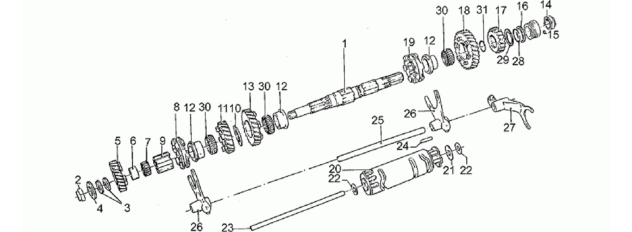 Driven shaft