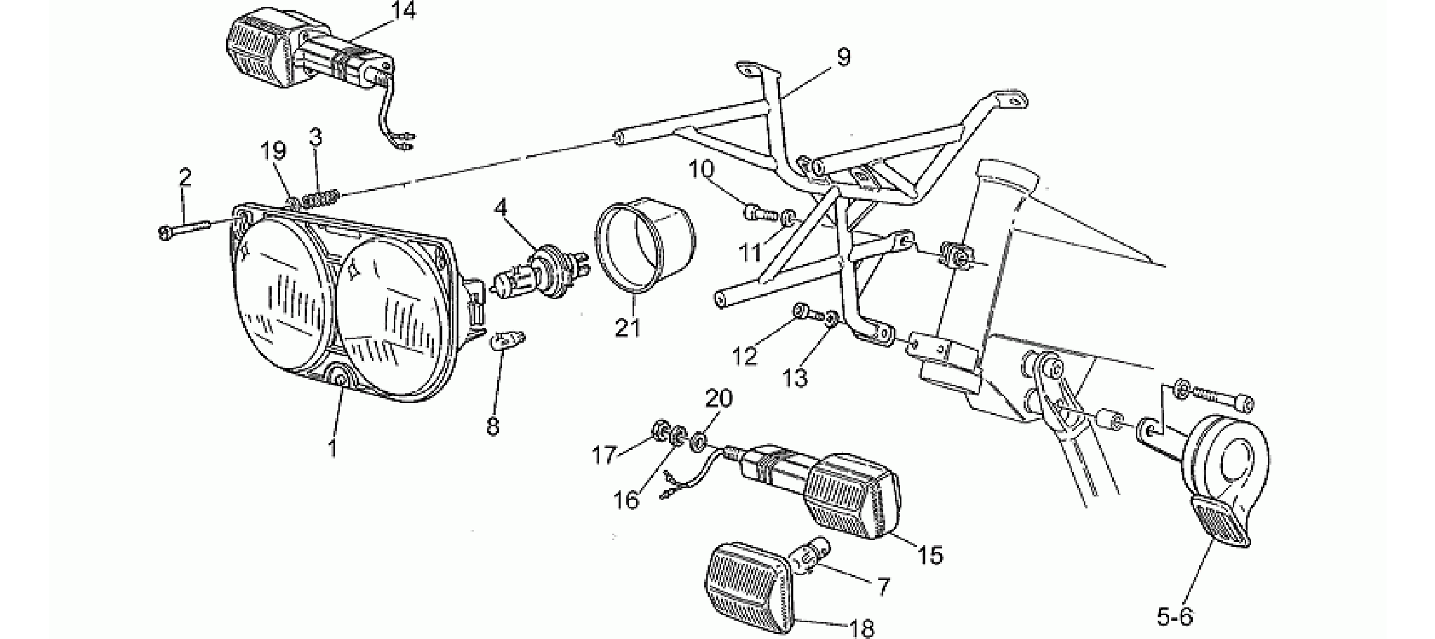 Headlight-Horn