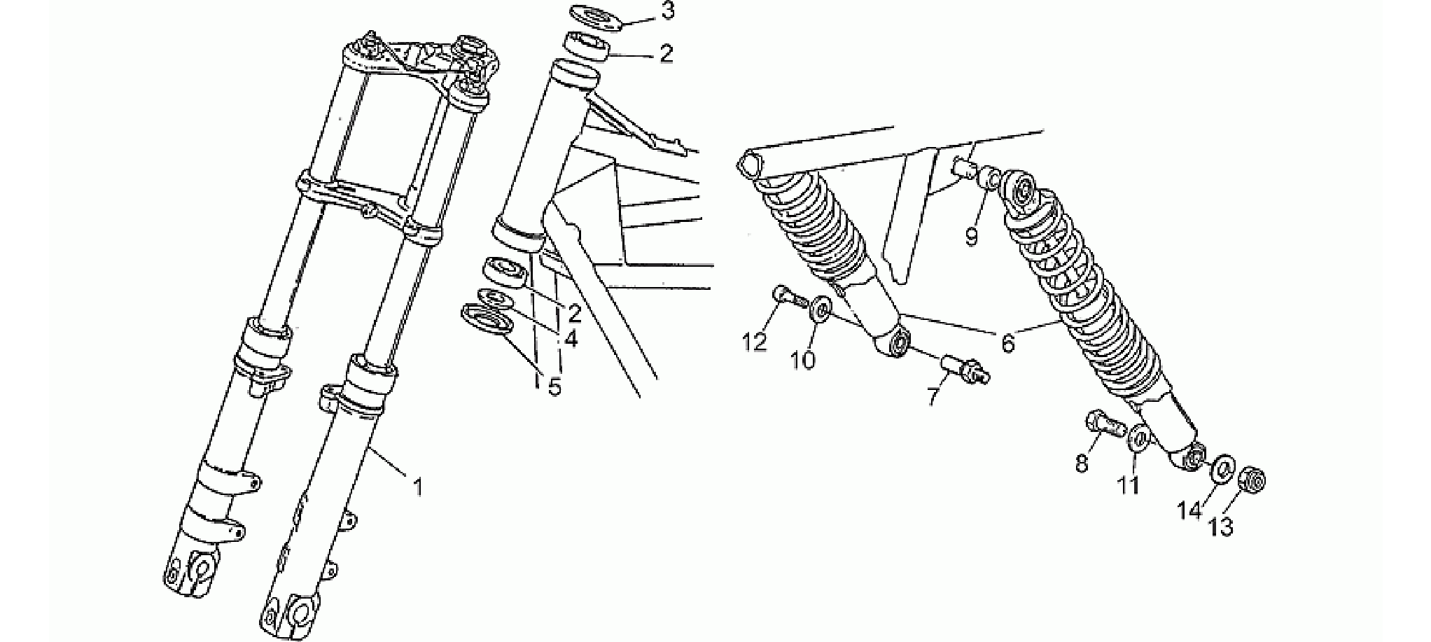 Front/rear shock absorber