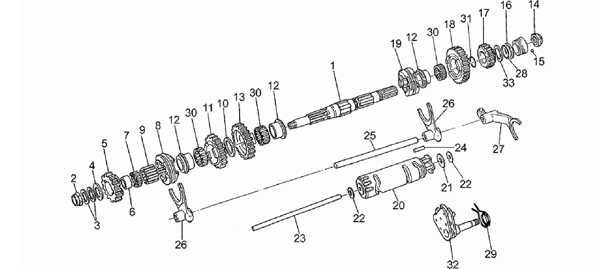 Driven shaft