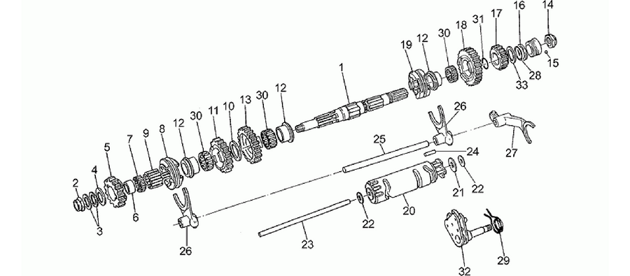 Driven shaft