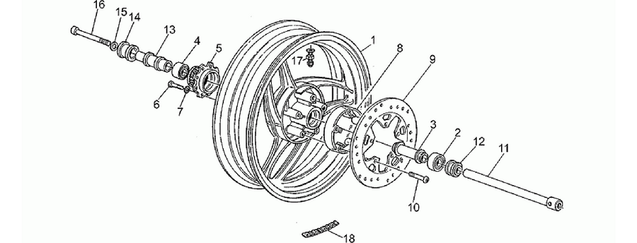 Rear wheel