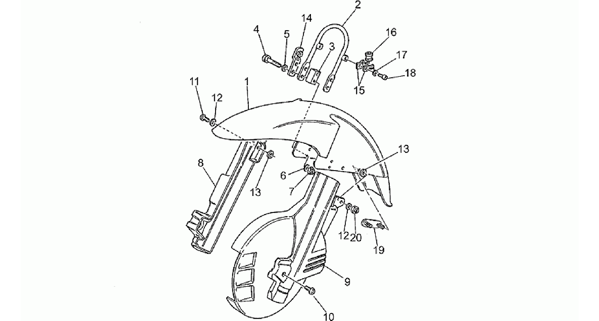 Front mudguard
