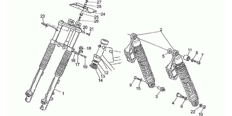 Front/rear shock absorber