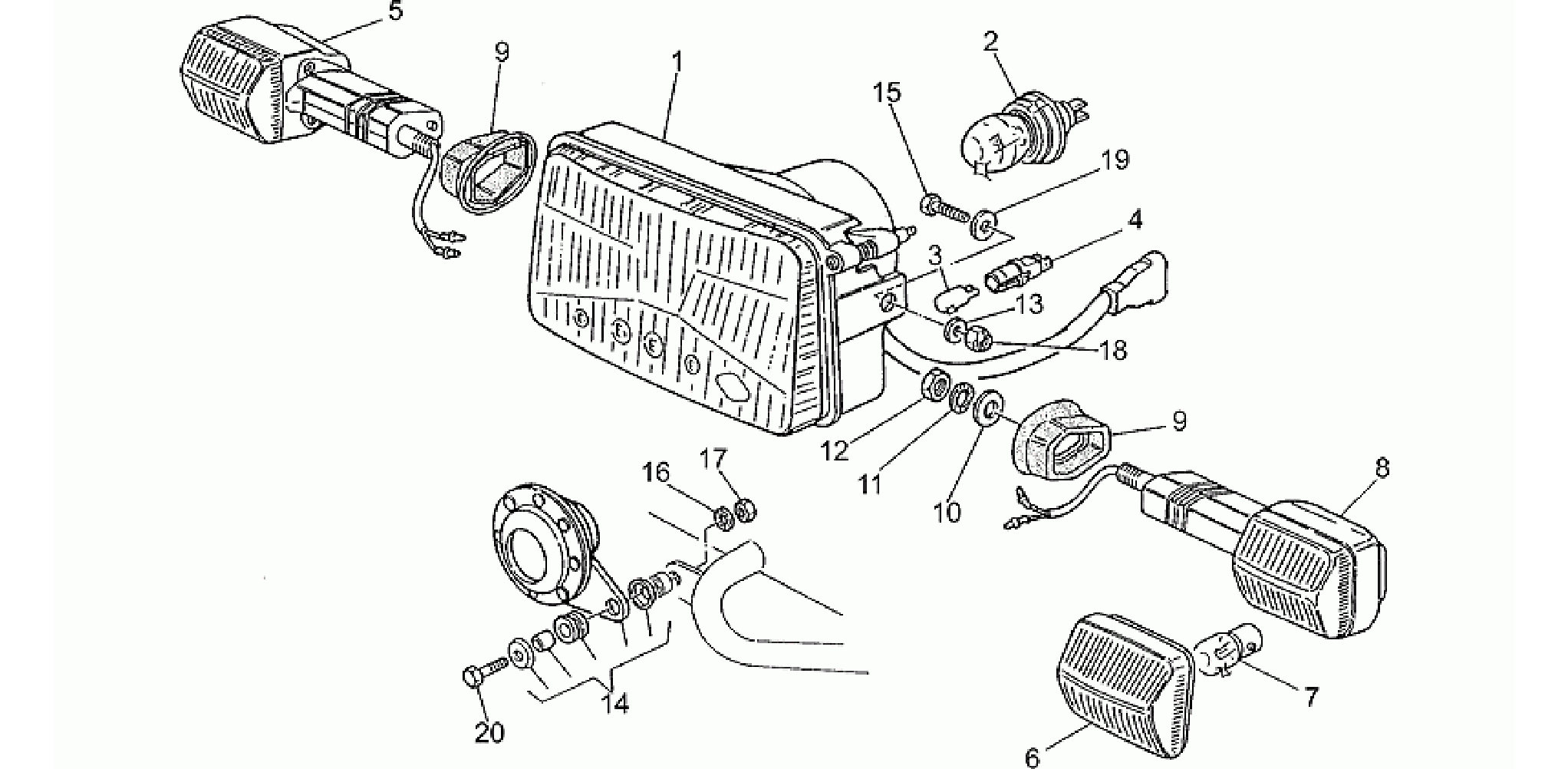 Headlight-Horn