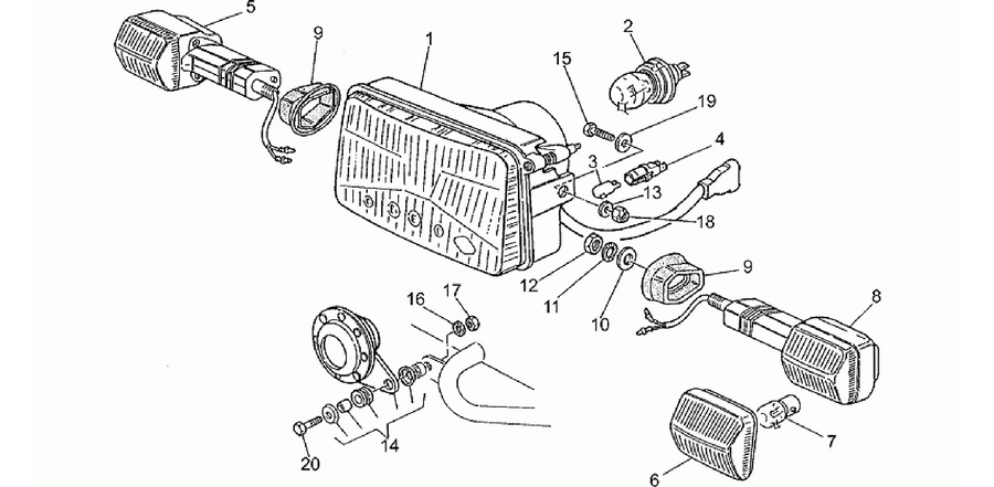 Headlight-Horn