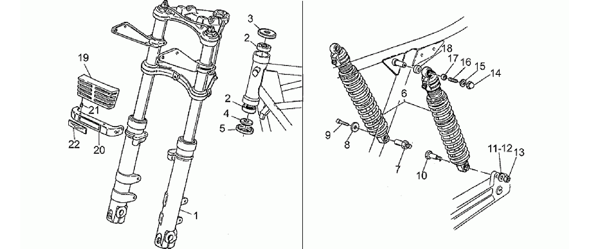 Front/rear shock absorber