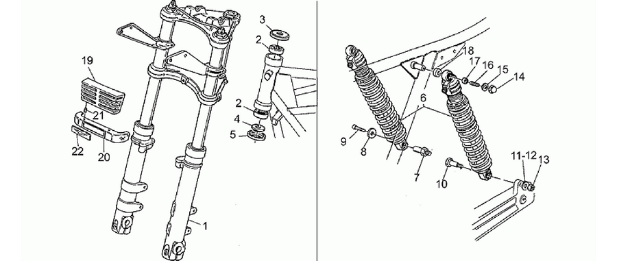 Front/rear shock absorber
