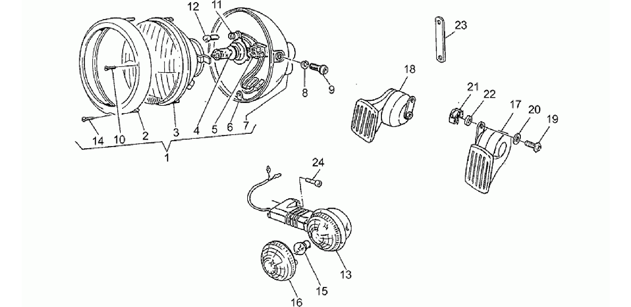 Headlight-Horn