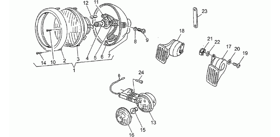 Headlight-Horn