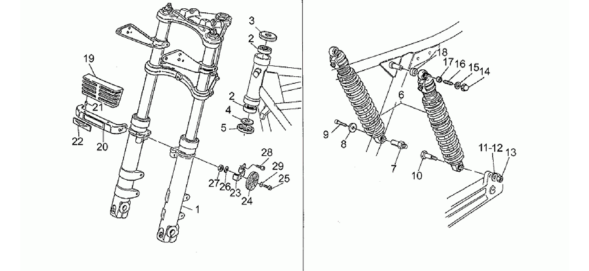 Front/rear shock absorber