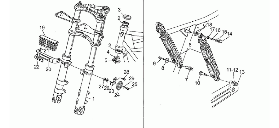 Front/rear shock absorber