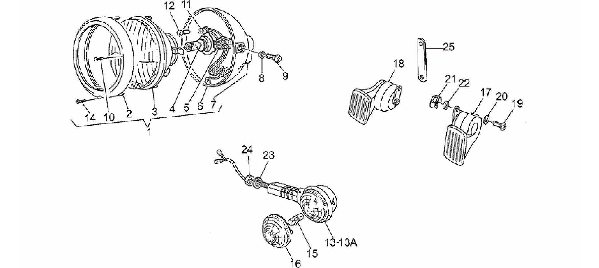 Headlight-Horn