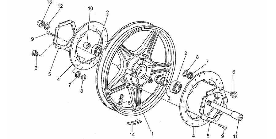 Front wheel, alloy