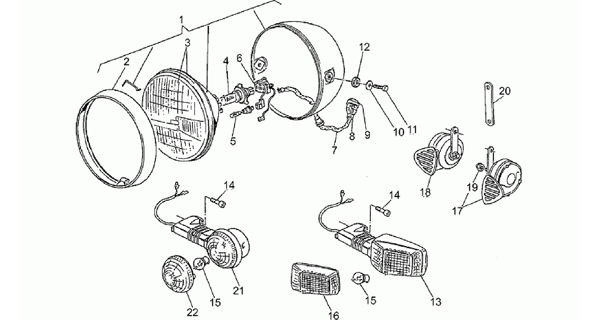 Headlight-Horn