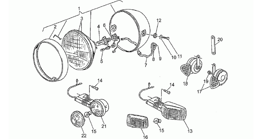 Headlight-Horn
