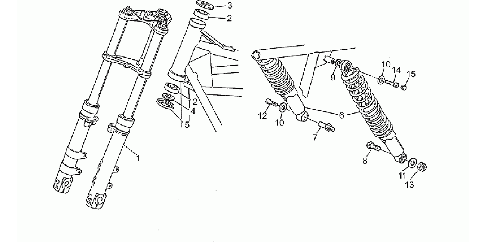 Front/rear shock absorber