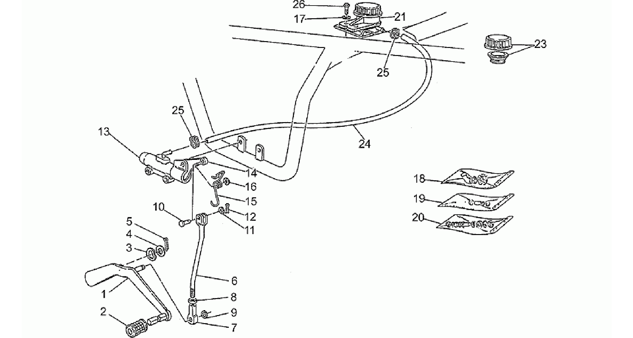 Rear master cylinder