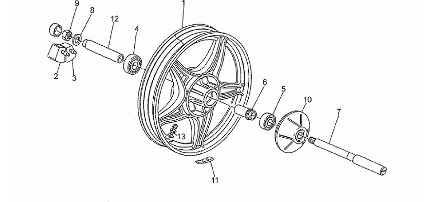 Rear wheel
