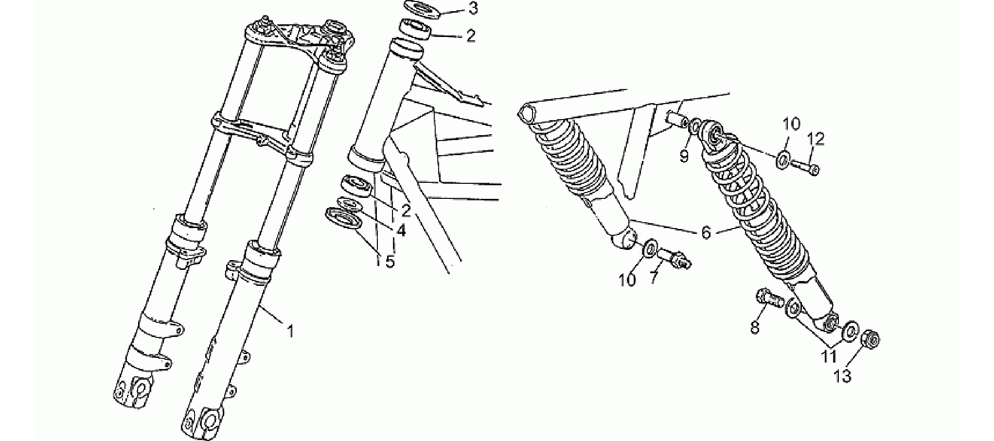 Front/rear shock absorber