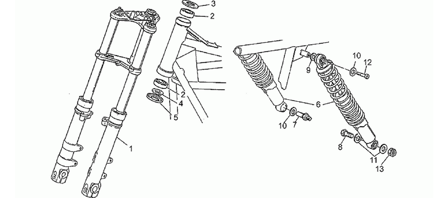 Front/rear shock absorber