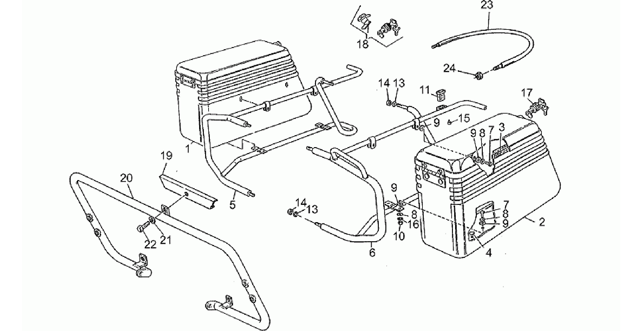 Saddlebags, pair