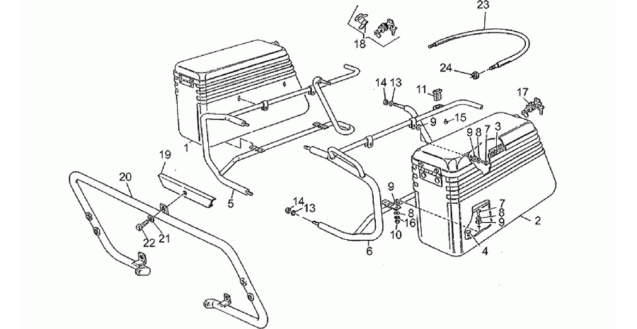 Saddlebags, pair