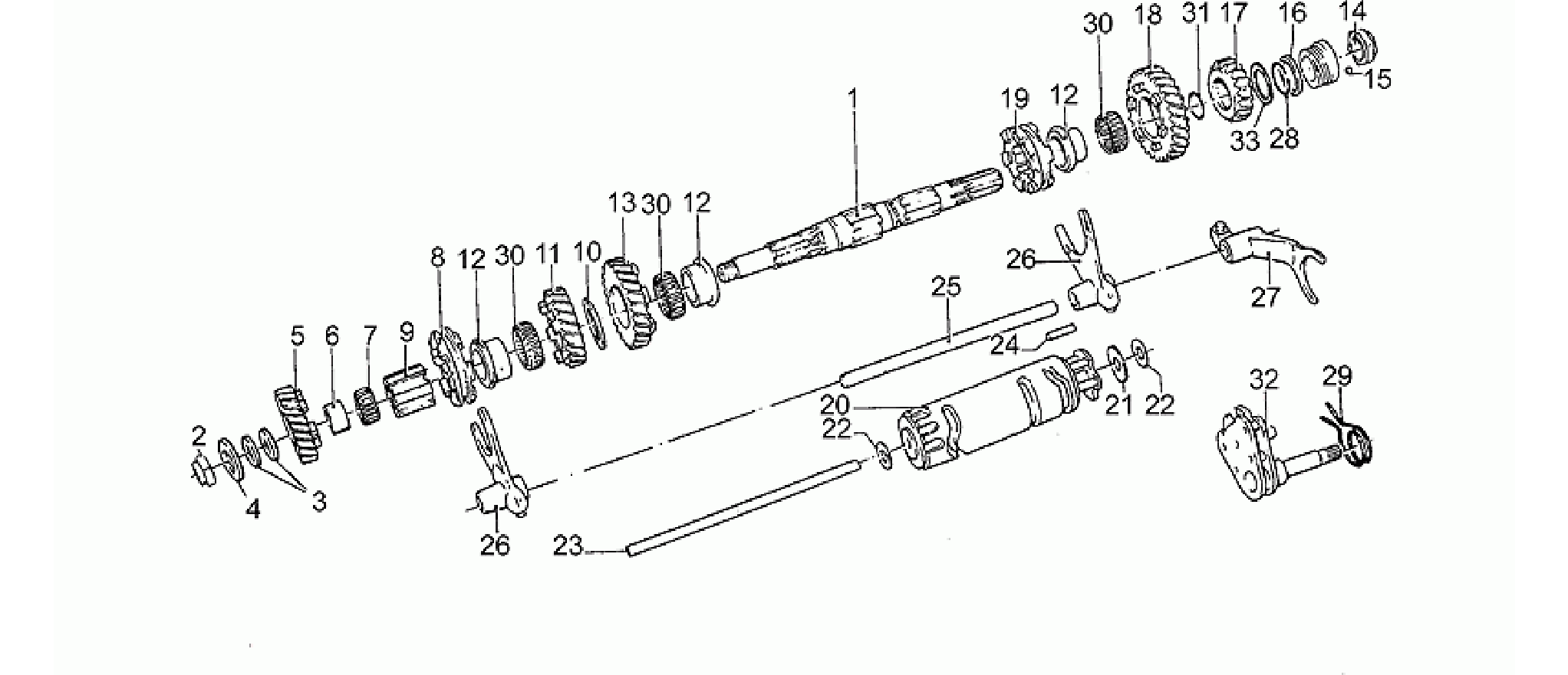 Driven shaft