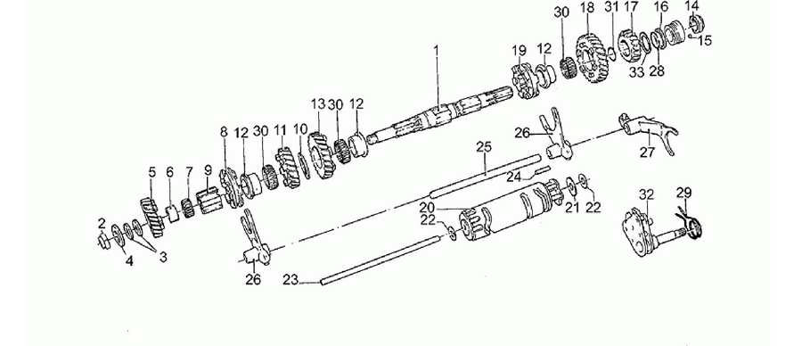 Driven shaft