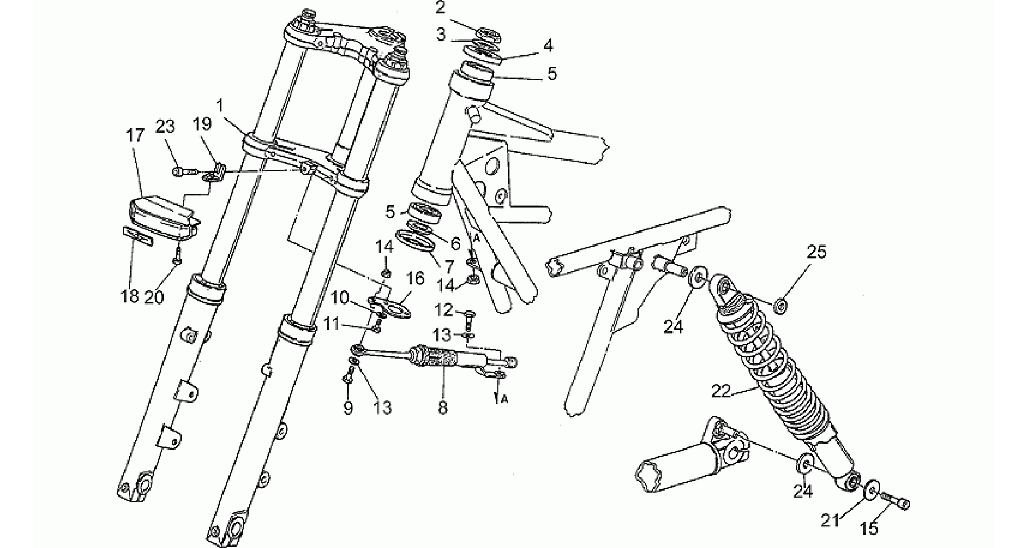 Front/rear shock absorber