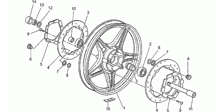 Front wheel, alloy