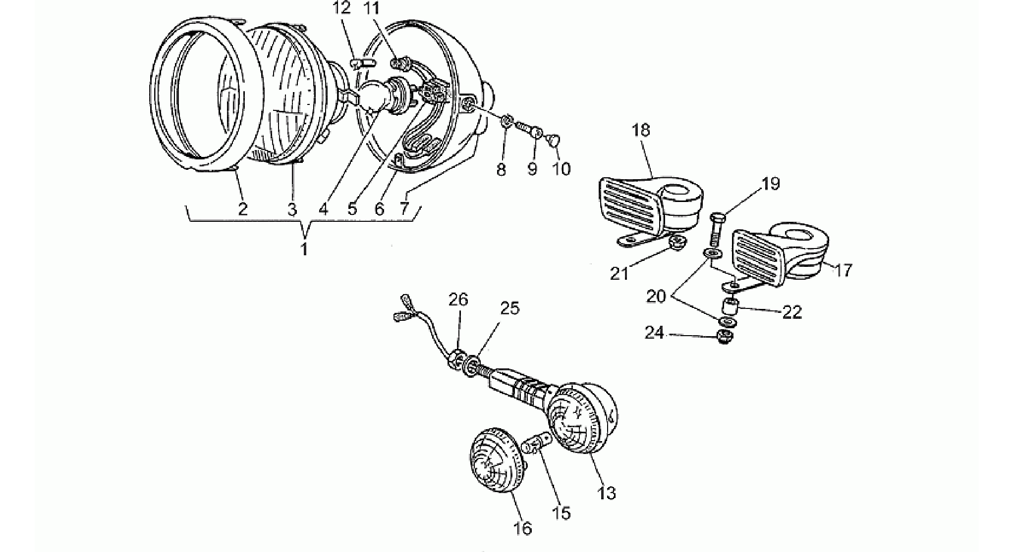 Headlight-Horn
