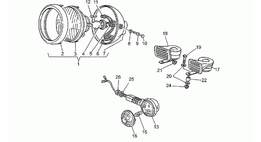 Headlight-Horn