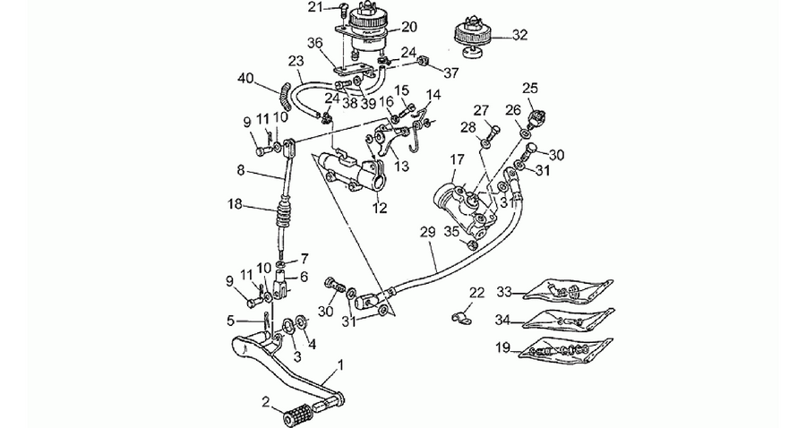 Rear master cylinder