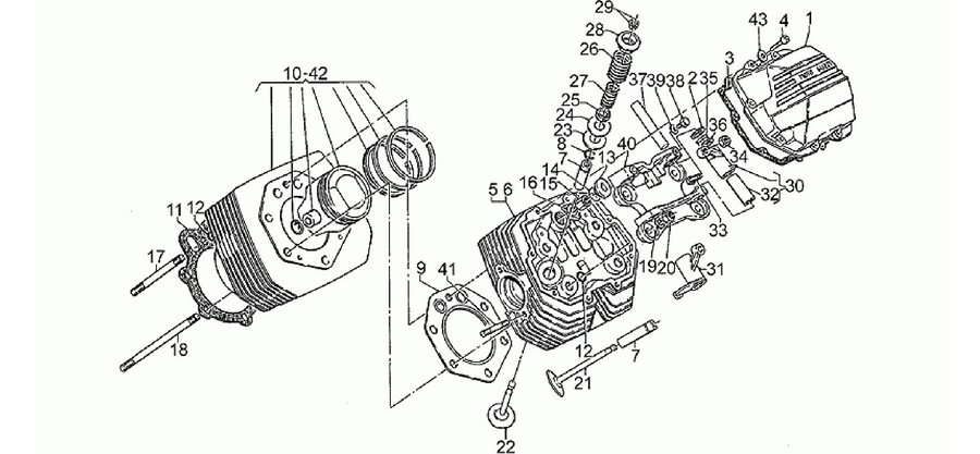 Cylinder - Head - Piston