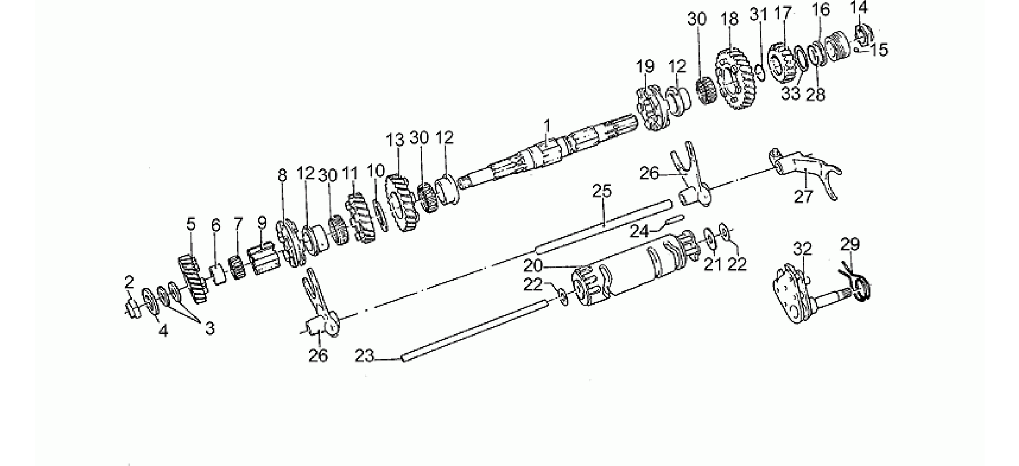 Driven shaft