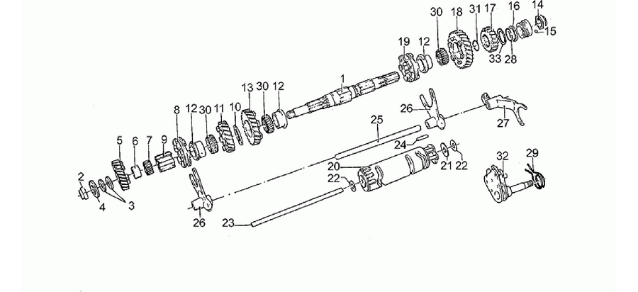 Driven shaft