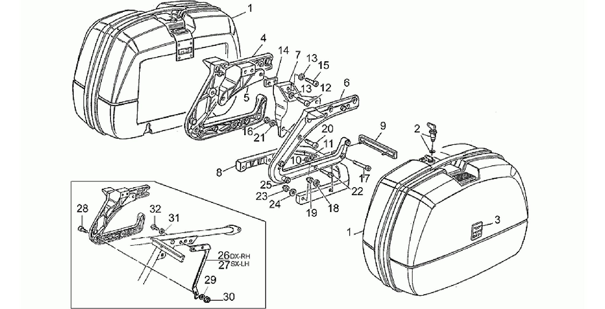 Saddlebags, pair