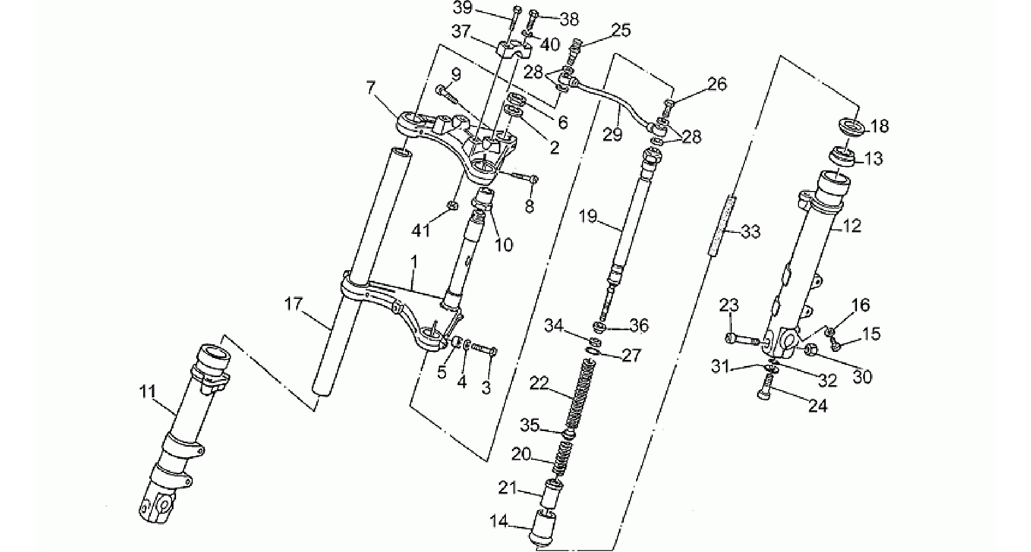 Front fork-from frame PG17001