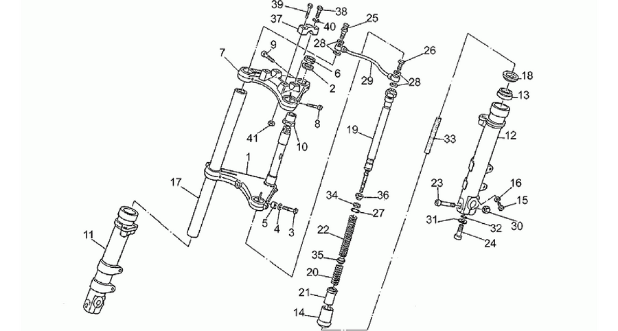 Front fork-from frame PG17001