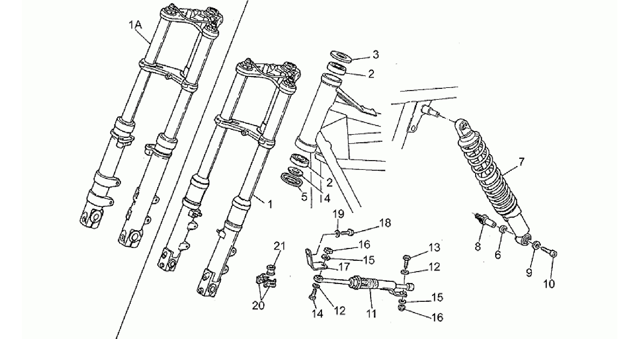 Front/rear shock absorber