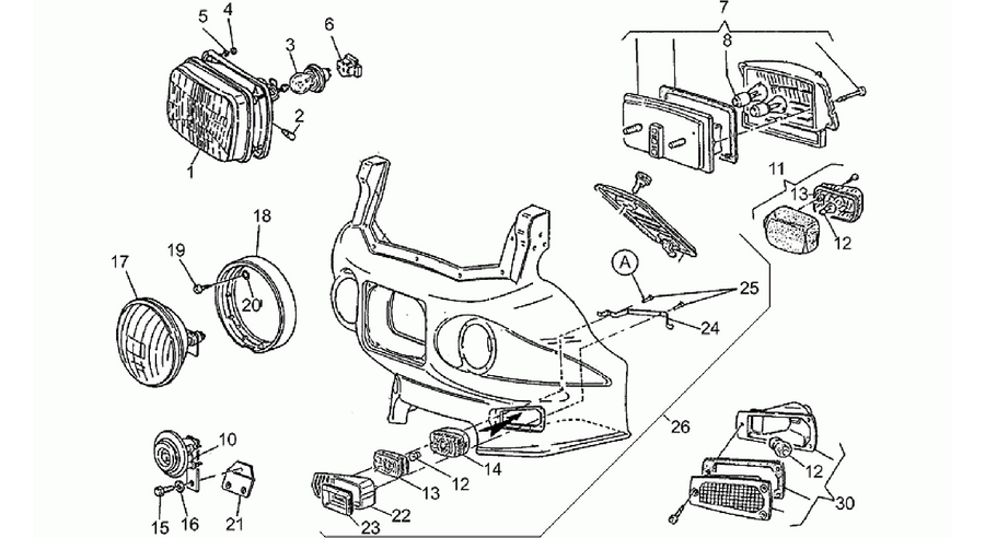 Headlight-Horn