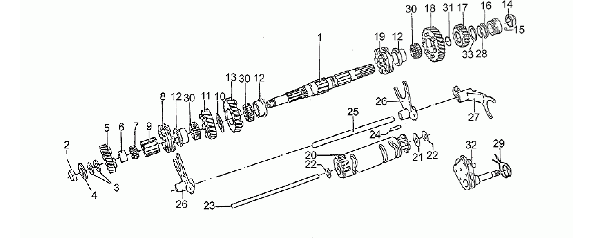 Driven shaft
